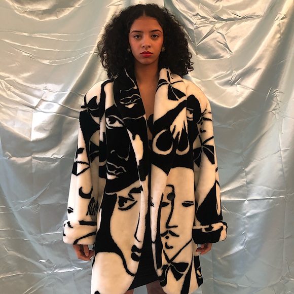 Jackets & Blazers - Archive Donnybrook original 1980s Faces cocoon coat